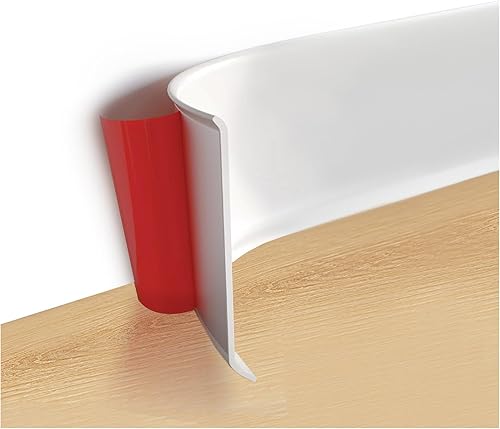 Art3d Moldura flexible de pared para zócalo, 4 pulgadas x 20 pies, borde de vinilo para despegar y pegar, blanco, A17941