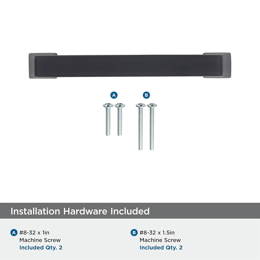Amerock | Cabinet Pull | Black Bronze | 3-3/4 inch (96 mm