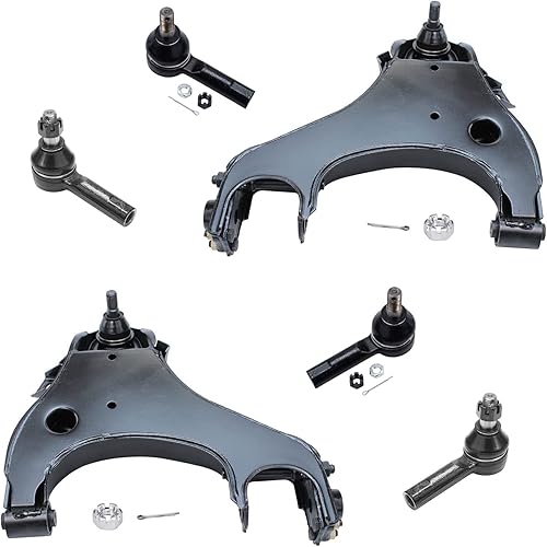 Miniatura 301 de Detroit Axle - Kit de brazos de control AWD para cargador Chrysler 300 Dodge Challenger Magnum, 2 brazos de control superiores delanteros con rótula