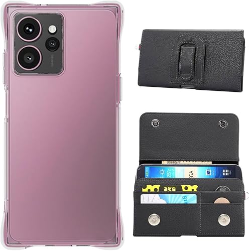 Simplicity - Clip Leather TPU Silicone Cover Wallet Case Card Slots Pouch Skin For HMD Skyline 6.55 inch