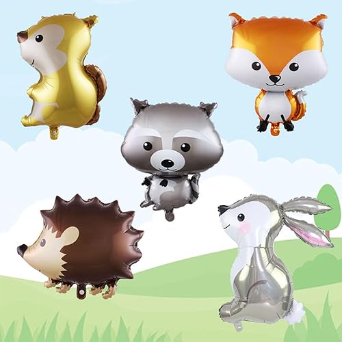 Miniatura 4 de SOTOGO 12 globos de animales grandes de safari de la selva, globos gigantes de fiesta para niños, baby shower, fiesta de cumpleaños, decoración del