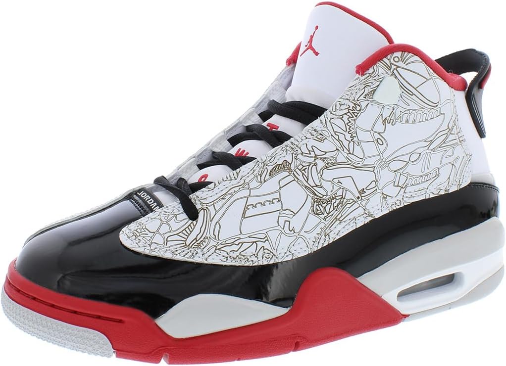 Big Kid's Air Jordan Dub Zero White/True Red-Black (DV1360 160)