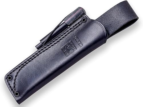 Miniatura 2 de Joker Ursus CM116-P - Cuchillo de supervivencia deportivo, mango de lona Micarta y hoja de 3.94 pulgadas de Böhler N695, con funda de cuero,