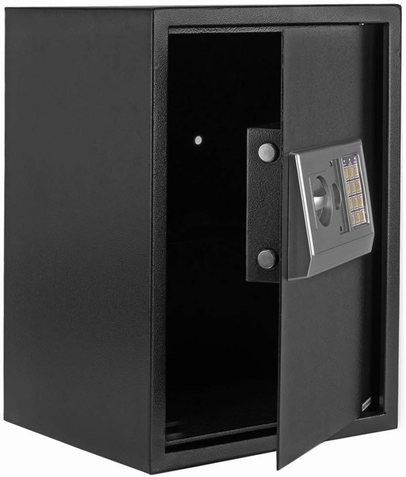 Home Business Security Keypad Lock Electronic Digital Steel Safe Box Home Safes, Practical Stainless Steel Cash Box for Home And Office Uses