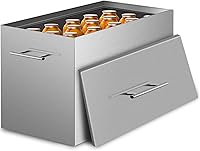 VEVOR 15 Quart Water Bath Canner with 2 Racks - 304 Stainless Steel Stovetop Pot Holds 15 Qt Jars for Jams, Pickles, Fruits