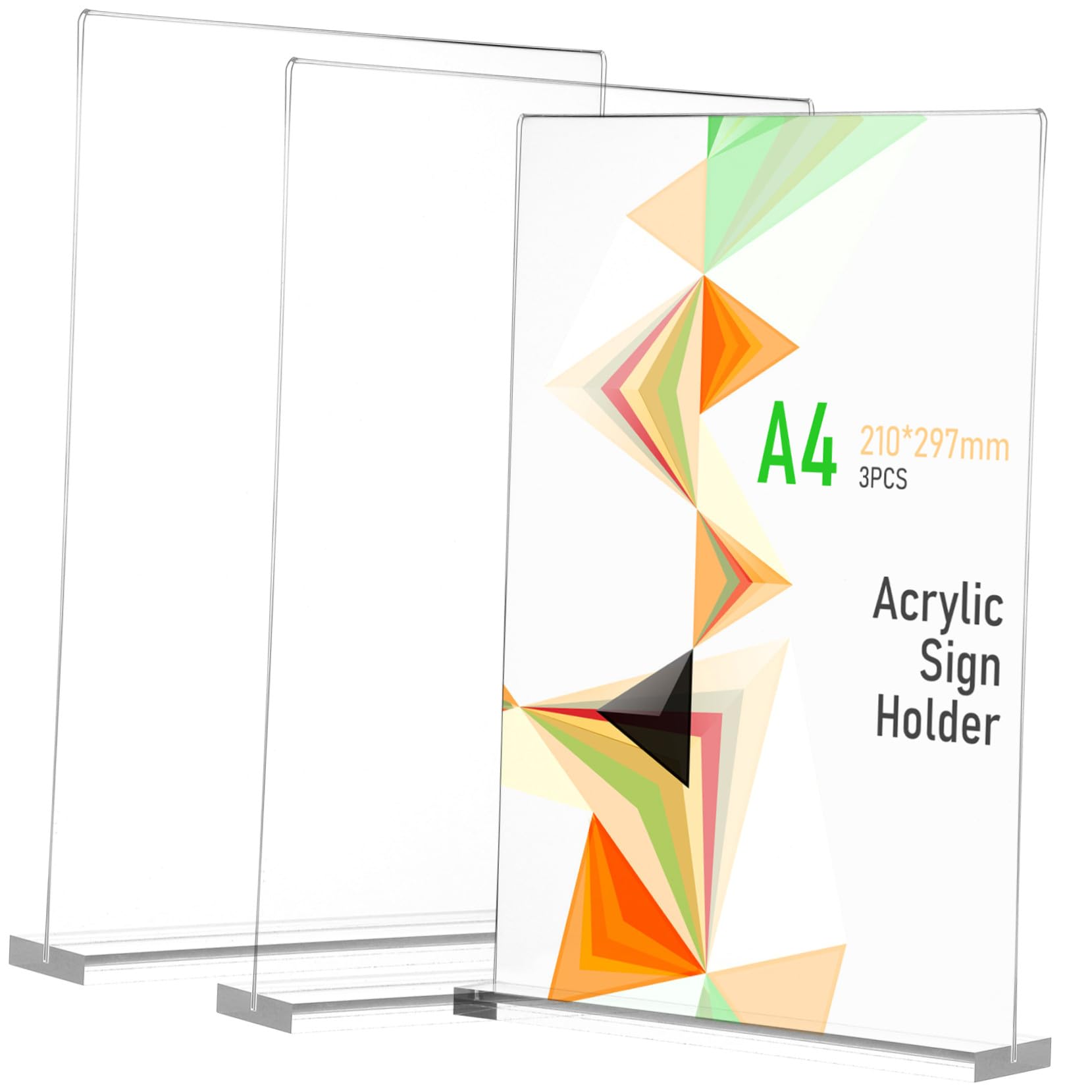 Présentoir Acrylique Transparent pour menus de restaurants et buffets d'hôtels - 8