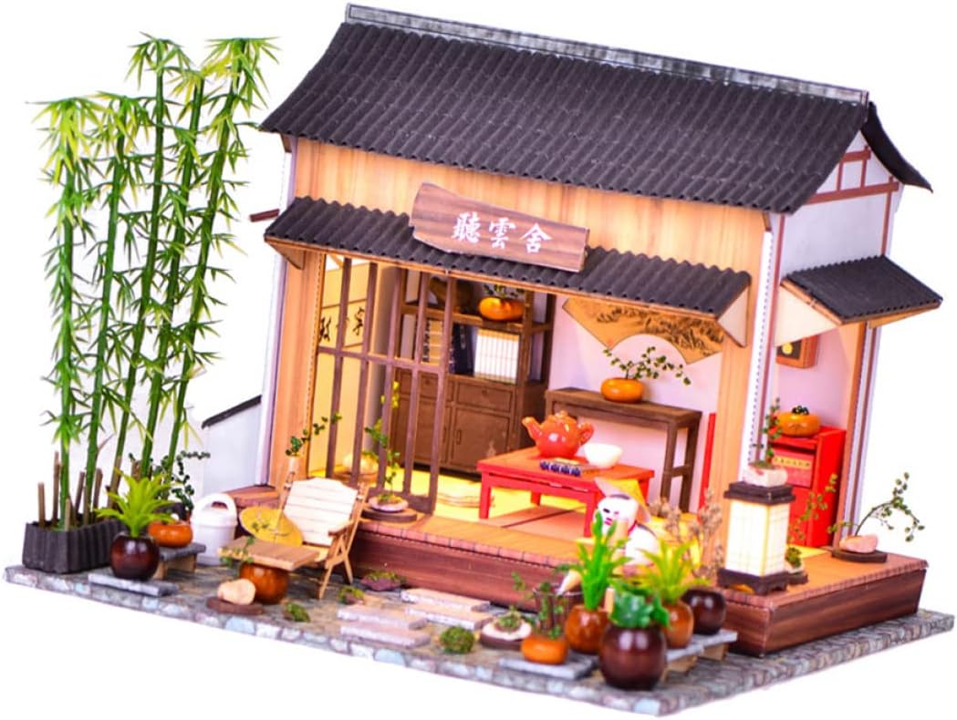 1Set Assemble Model DIY House Kit Chinese Style Miniature House Model for Home Decoration Materials Educational DIY Adornment for Themed Parties and Occasions