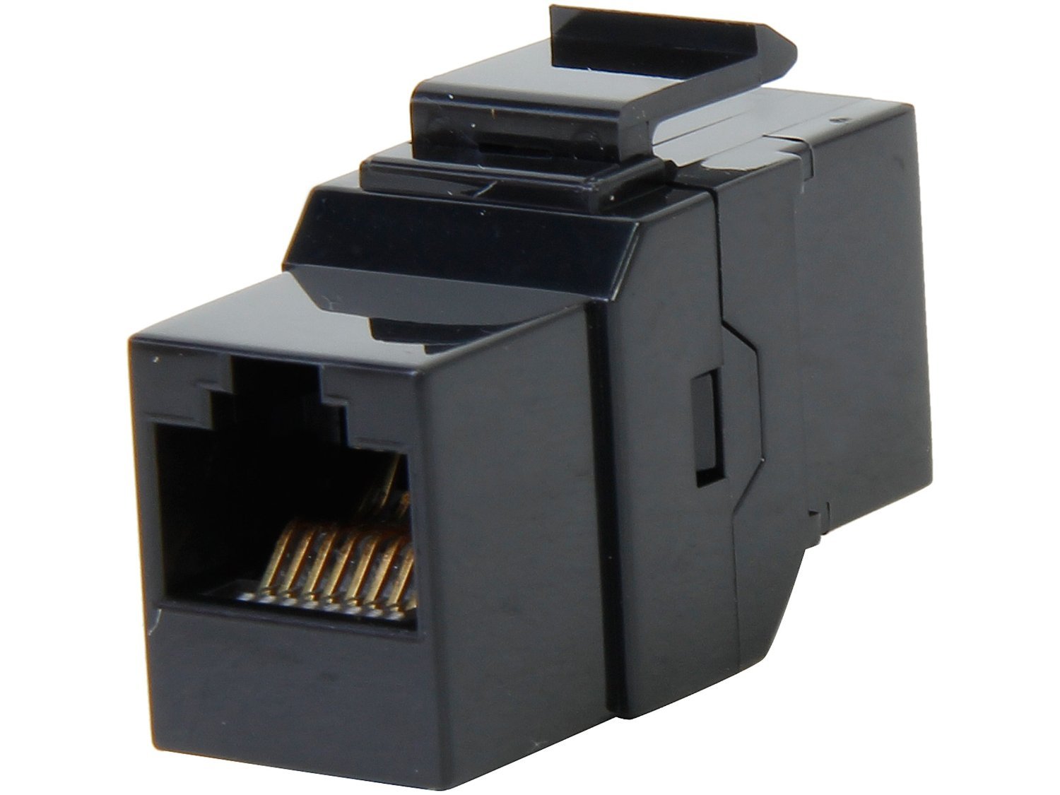 Nippon LabsIC-C5E2-BK Cat. 5e Inline Coupler Keystone Feed-Through Type, Black