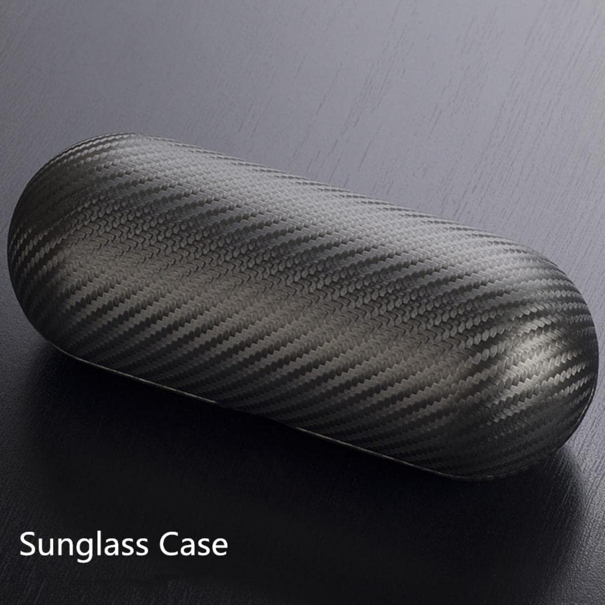 etui na okulary, Nowy futerał na okulary z włókna węglowego Nowy czarny skórzany futerał na okulary męskie Panie Uchwyt na szkło Protect Case-z Logo