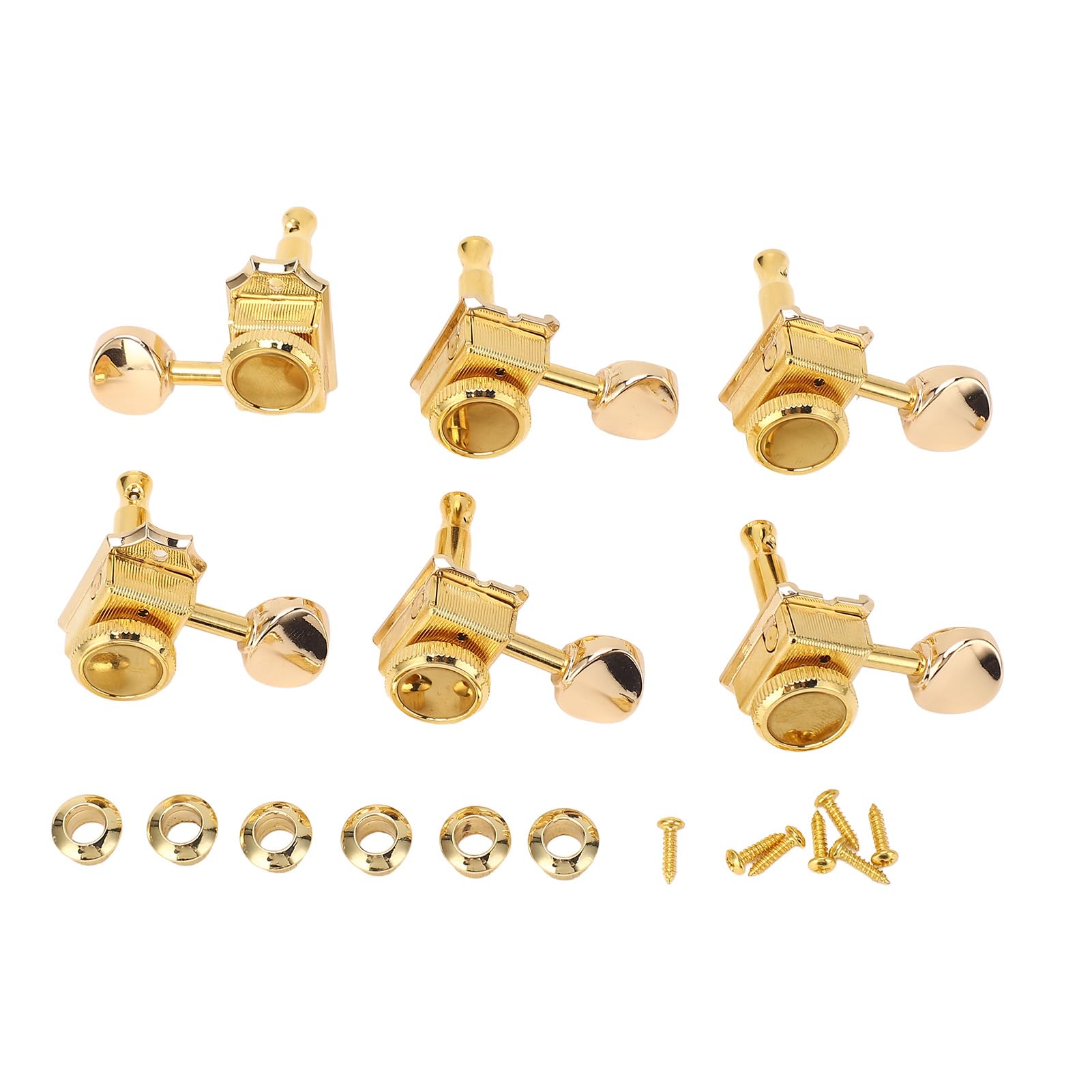 Tunery blokujące gitarę vintage metalowe wytrzymałe maszyna wewnętrzna głowicy przekładni Tuner do elektrycznych gitar akustycznych LP SG TL Style 6pcs