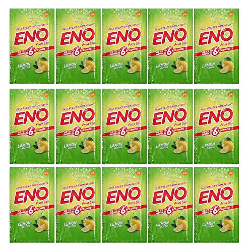 15 X Eno Fruit Salt Lemon Flavour 5 Gram Each