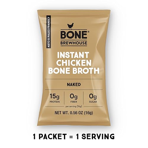 Miniatura 6 de Bone Brewhouse - Polvo de proteína de caldo de hueso de pollo sin sabor - Apto para dieta cetogénica y paleo - Caldo de sopa instantánea - 0.53 oz 1