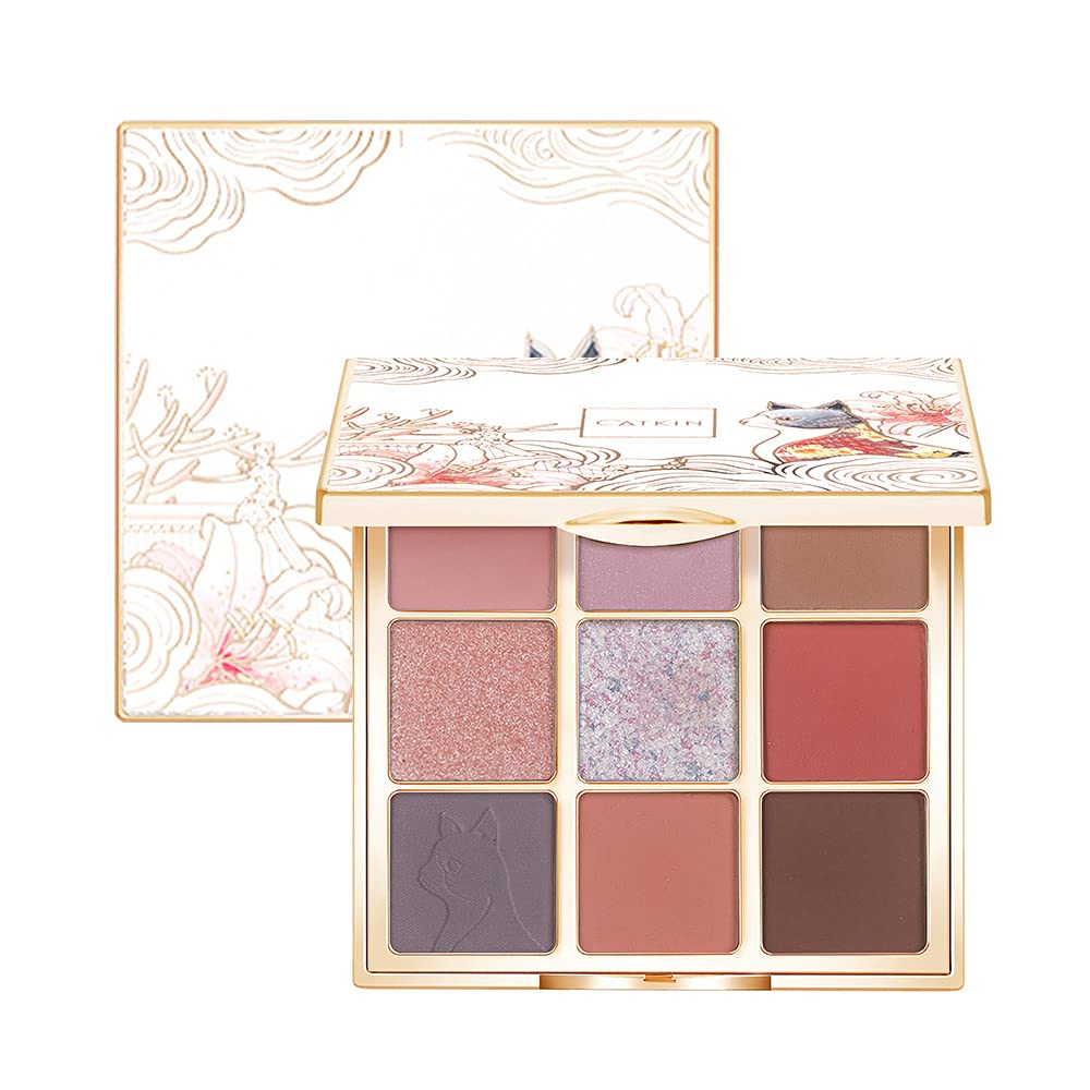 Amazon.com : Catkin Eyeshadow Palettes 9 Blendable Shades Smooth