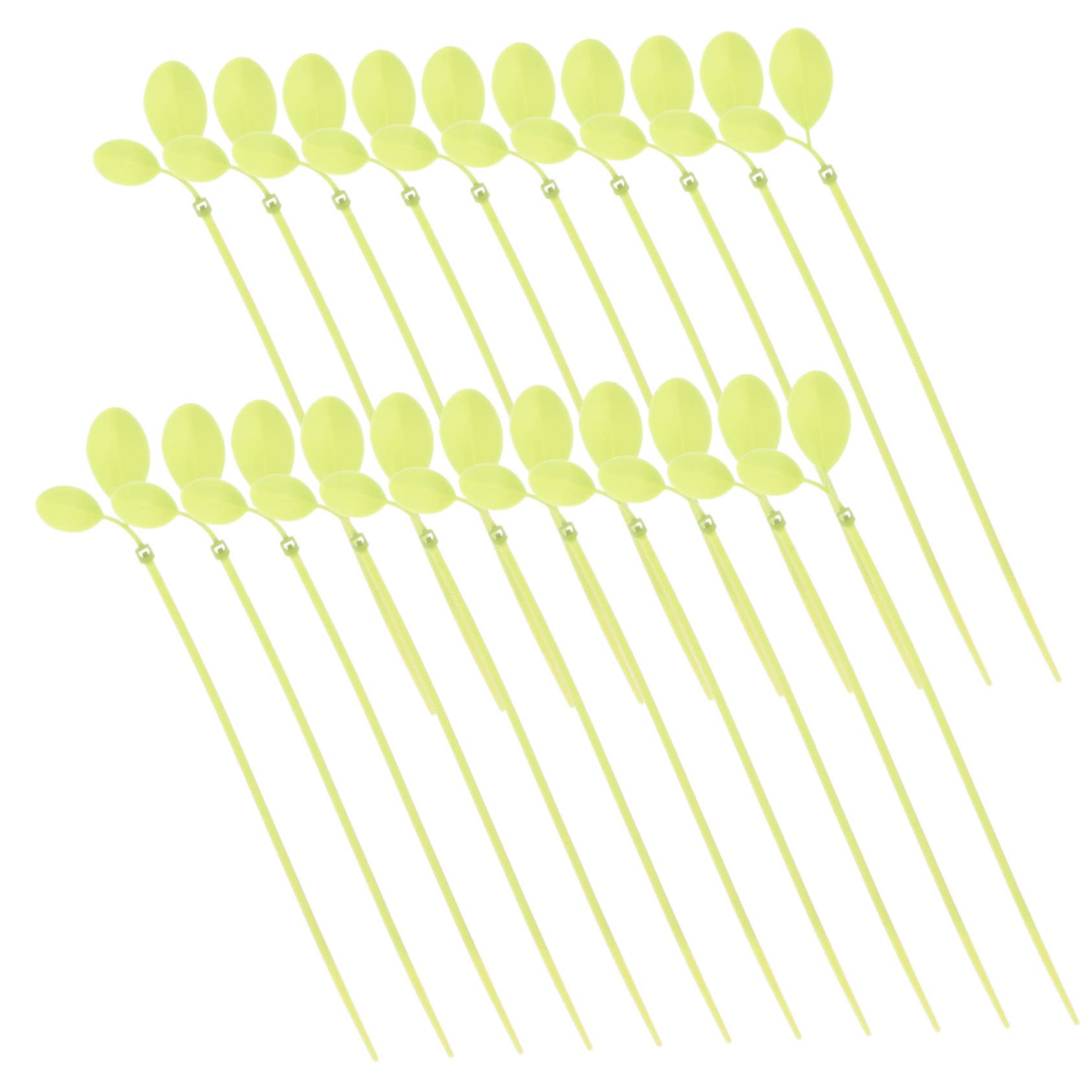Lurrose 3 Sätze Blattförmige Nylon Kabelbinder Reißverschluss Kabelbinder Für Pflanzenstütze Kabelmanagement Strapazierfähige Kreative Dekorative Nylon Drahtbinder Einfach Zu 100 Stück * 3