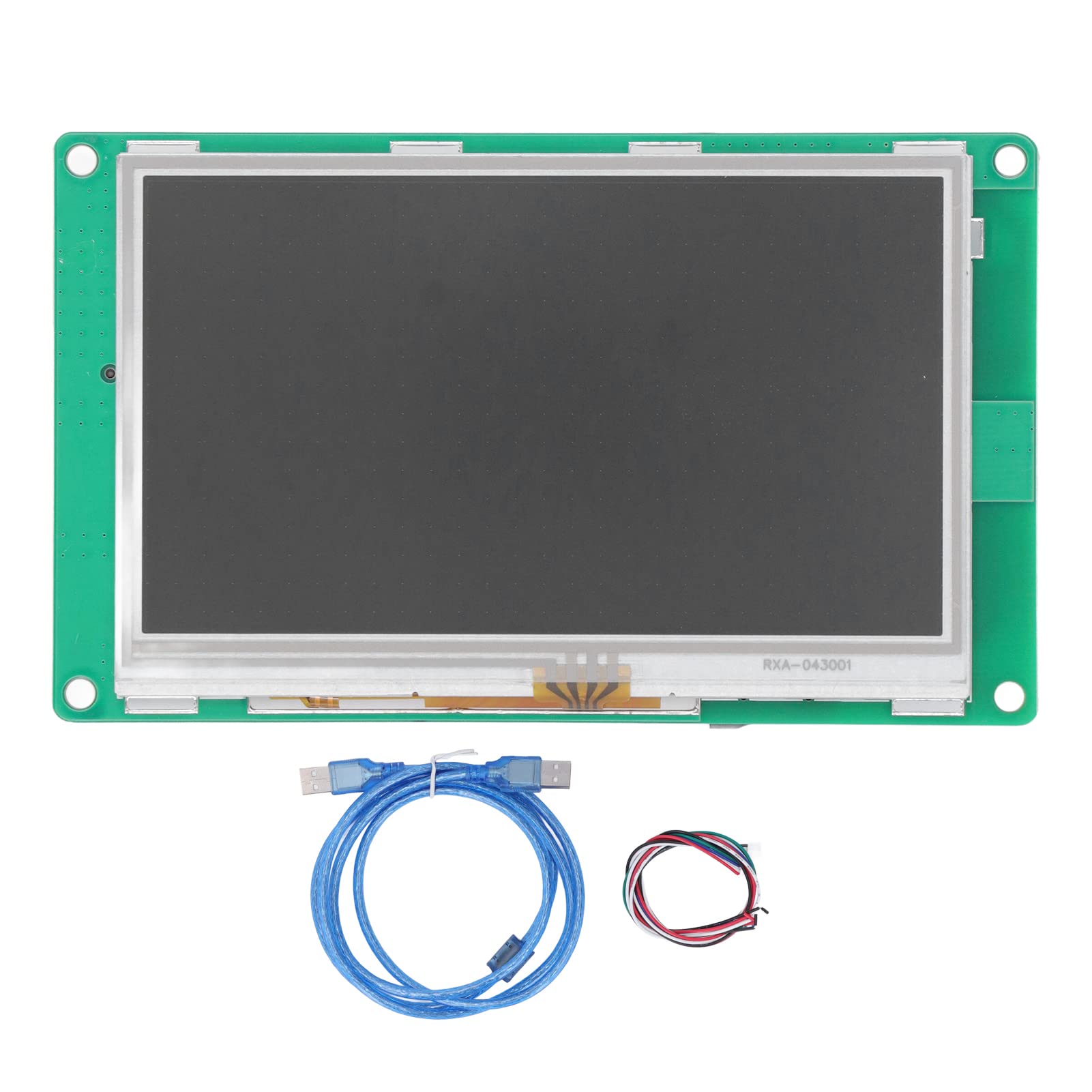 BORDSTRACT Módulo de Pantalla táctil, 4.3 Pulgadas TFT LCD resistivo RS232 Puerto Serie DC 24V 2W 480 x 272 Tablero de Pantalla HMI programable para proyectos de automatización de Sistemas