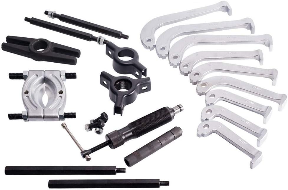 Hydraulic Gear Puller and Bearing Jaw Separator 10 Ton Set Kit