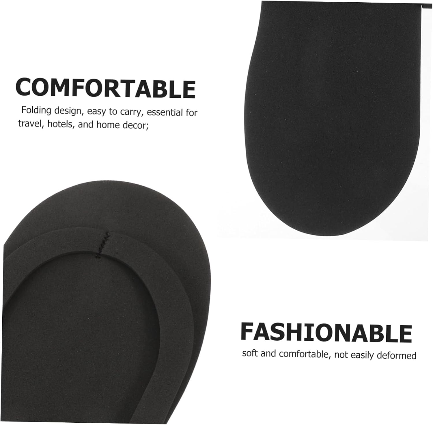 KOMBIUDA Slippers for Women Men Comfortable Style Quick Drying Travel Spa Sandals Hotel Home Use Durable Single