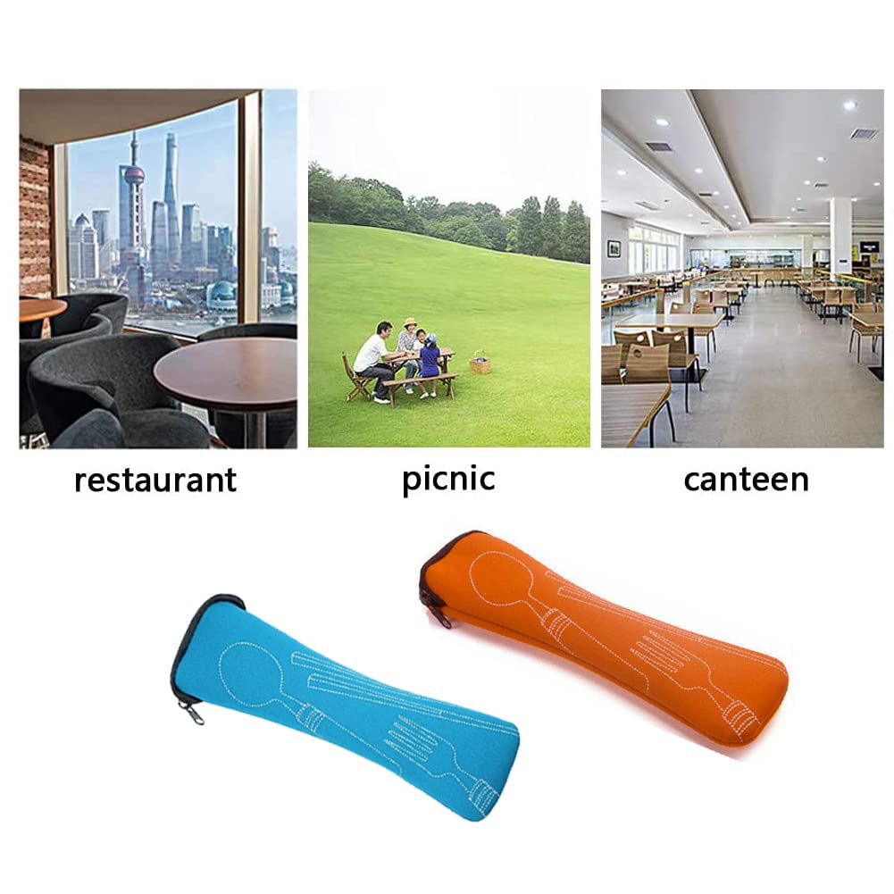 Norhogo Lot De 2 Porte Couverts Sacs à Couverts Avec