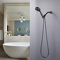 Vista 6 de ALEASHA SUS 304 - Manguera de ducha de 79 pulgadas con acabado de bronce aceitado, manguera de cabezal de ducha extra larga de acero inoxidable