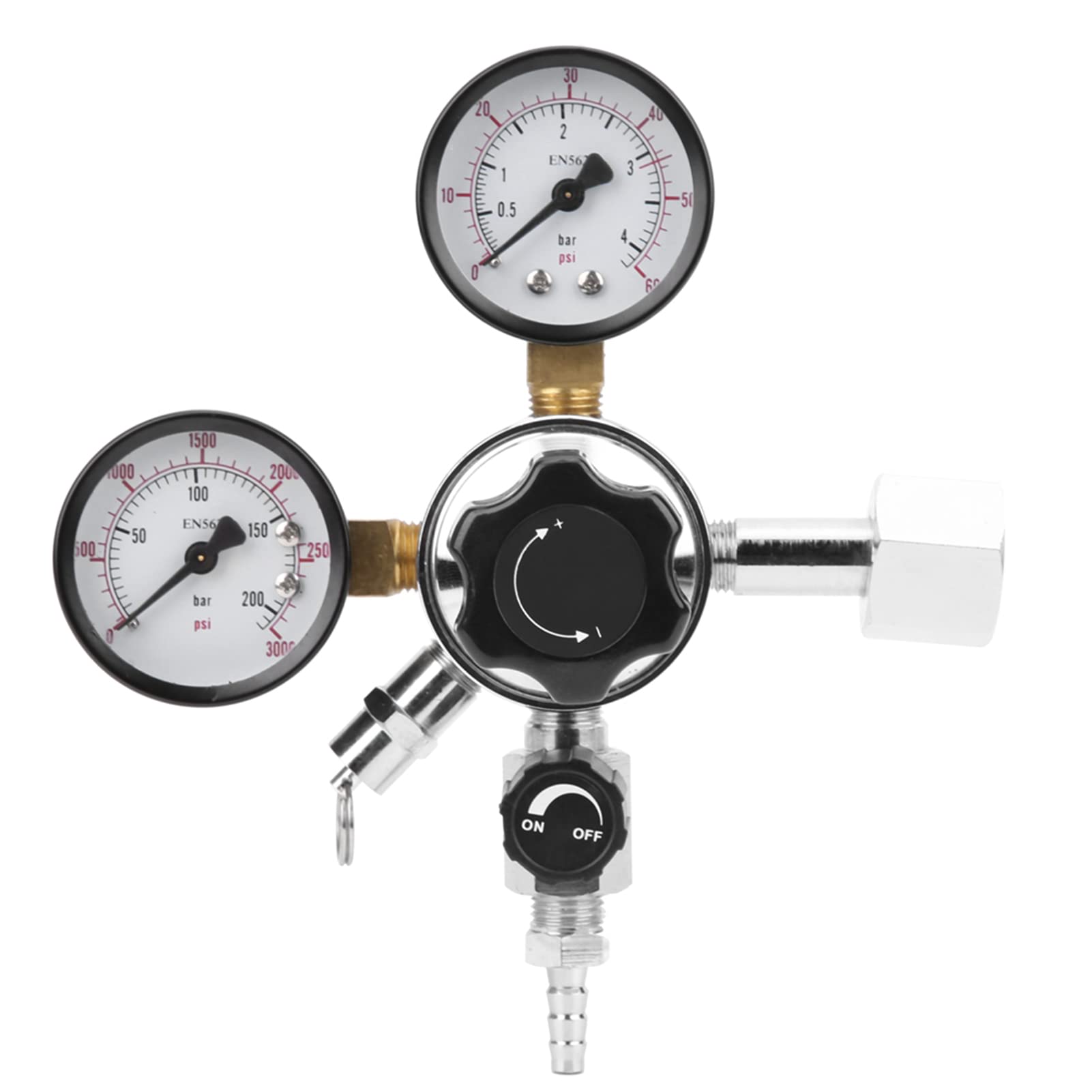 Adapter Keg Zbiornik Bezpieczeństwa Regulator Ciśnienia Co2 Piwo Beczka z Napojami Sodowymi Zawór Nadmiarowy Ciśnienie Domowe Warzenie Piwo Przewód Gazowy montaż W21.8 Ue Wtyczka