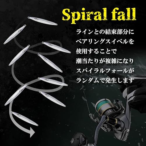 スローフォールウィング シャイニーモデル メタルジグ 130g ルアー ジグ ジギング シンカー 釣り具 スロージギング 青物 ブリ ヒラマサ カンパチ ハタ クエ 根魚 カサゴ サワラ BAKSTORM バクスト Shine Yellow 5枚目