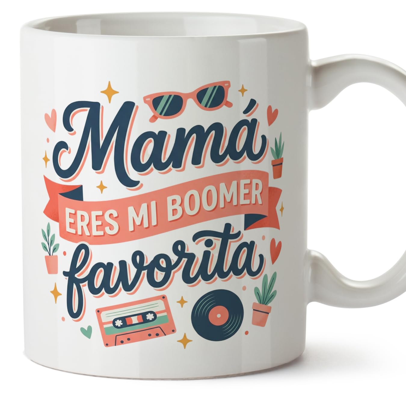 MUGFFINS Taza mamá con frase Para el mundo eres una madre pero para la familia eres el mundo en Español | regalo madre | 330 Ml 11 oz | Idea original para regalar | progenitores v1 — view 88