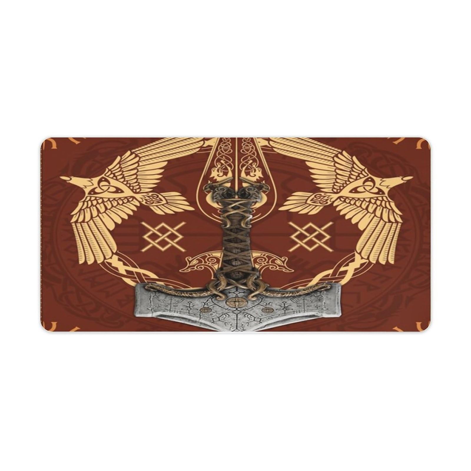 Tapis de souris de jeu viking vegvisir imprimé en 3D premium