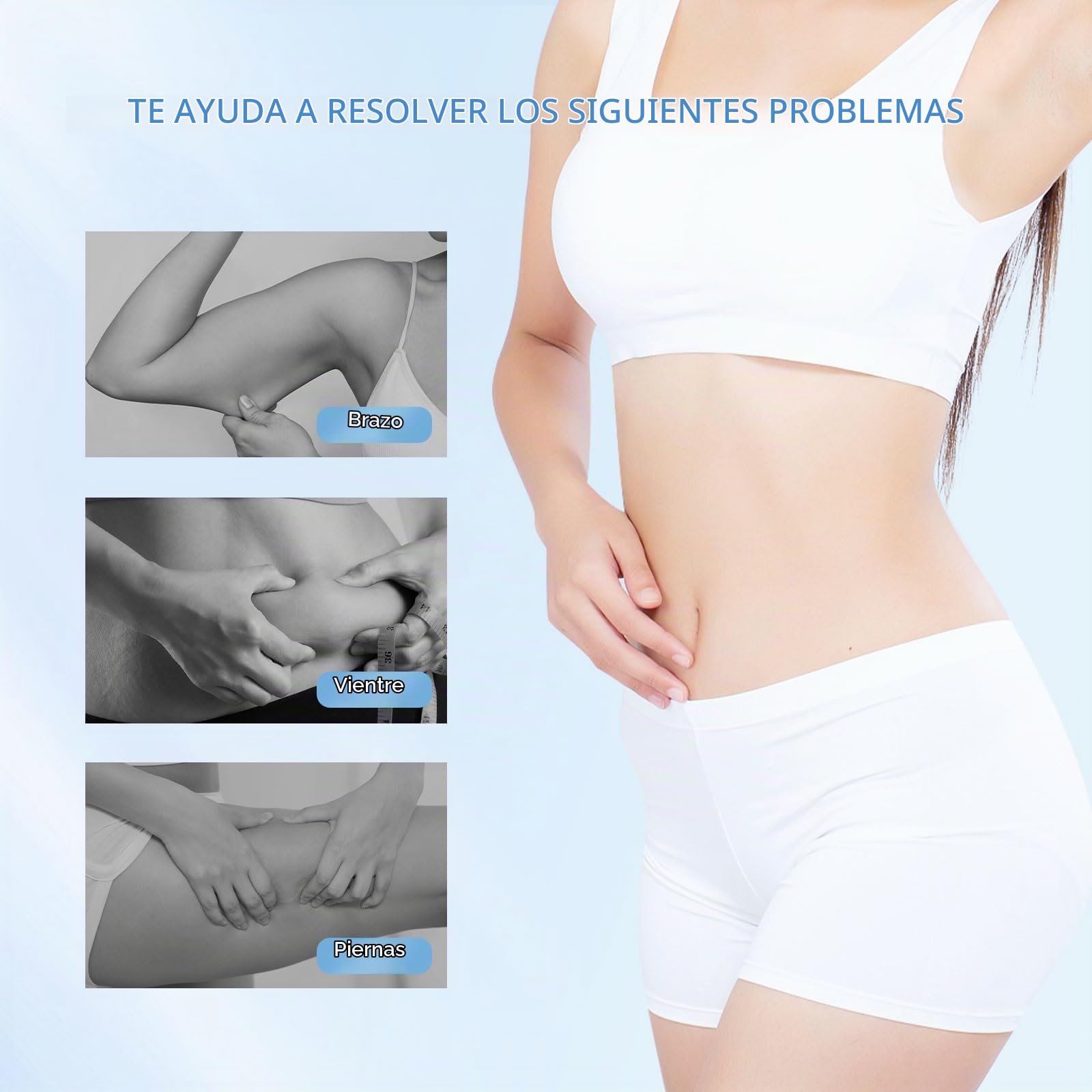 ANLAN Radiofrecuencia Corporal MáQuina, EMS Cavitacion, 5 en 1 Corporal Masajeador Reafirmante, Antiarrugas y Rejuvenecimiento Cutáneo EMS RF, Electroestimulador Muscular