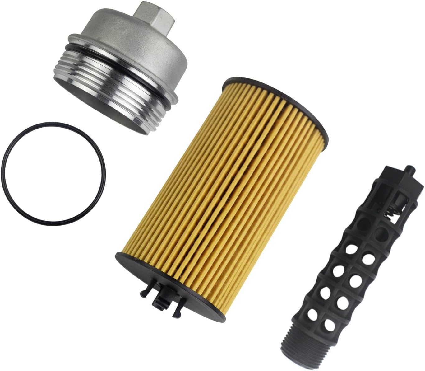 Engine Oil Filter 55593189 Compatible with Chevrolet Cruze, Sonic, Trax, Aveo & Buick Encore & Pontiac G3, Wave & Saturn Astra & Suzuki Swift+, Oil Filter Housing Cap Assembly