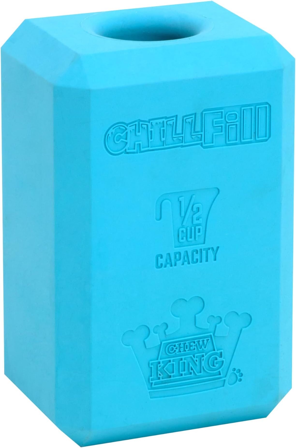 Chew King Premium Treat Dog Toy, Large,Extremely Durable Natural Rubber Fillable Toy Collection, “Frozen Feeding”