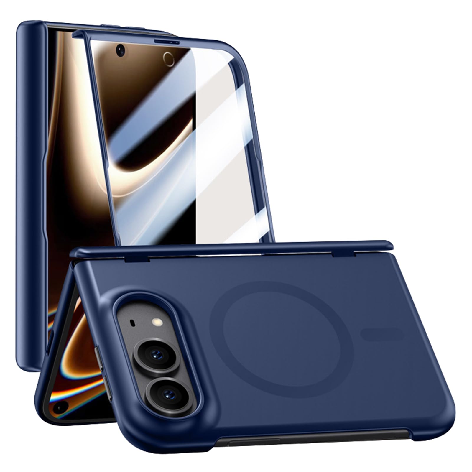 Minimalistyczne etui do iPhone Duo, magnetyczne matowe cienkie tył