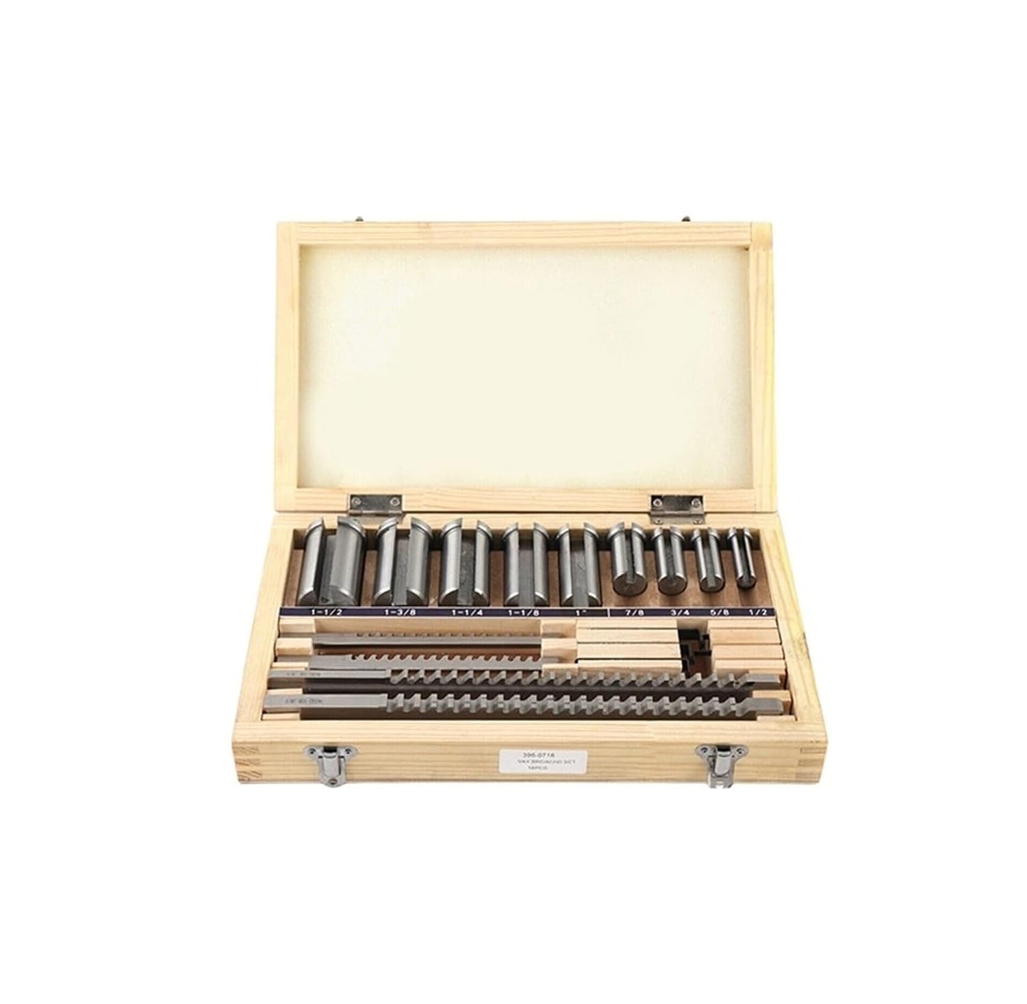 18PCS Metric Keyway Broach Set 4/5/6/8mm Broaches 12-28 Cutting Broach High-Speed Steel Heat Resistance