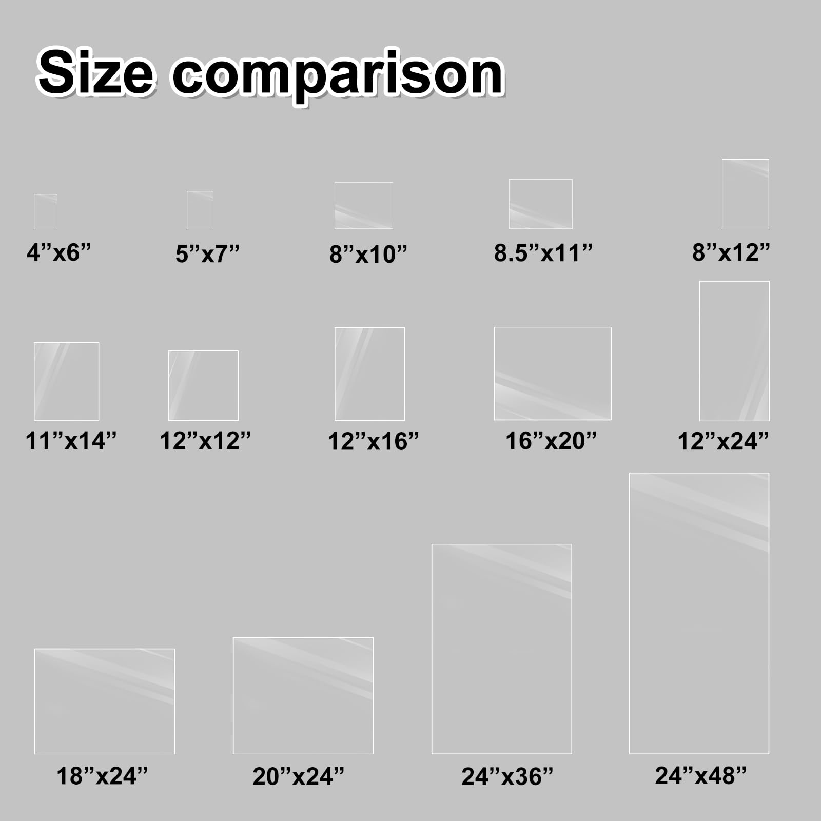 Clear Plexiglass Sheets - 5 Pack -7
