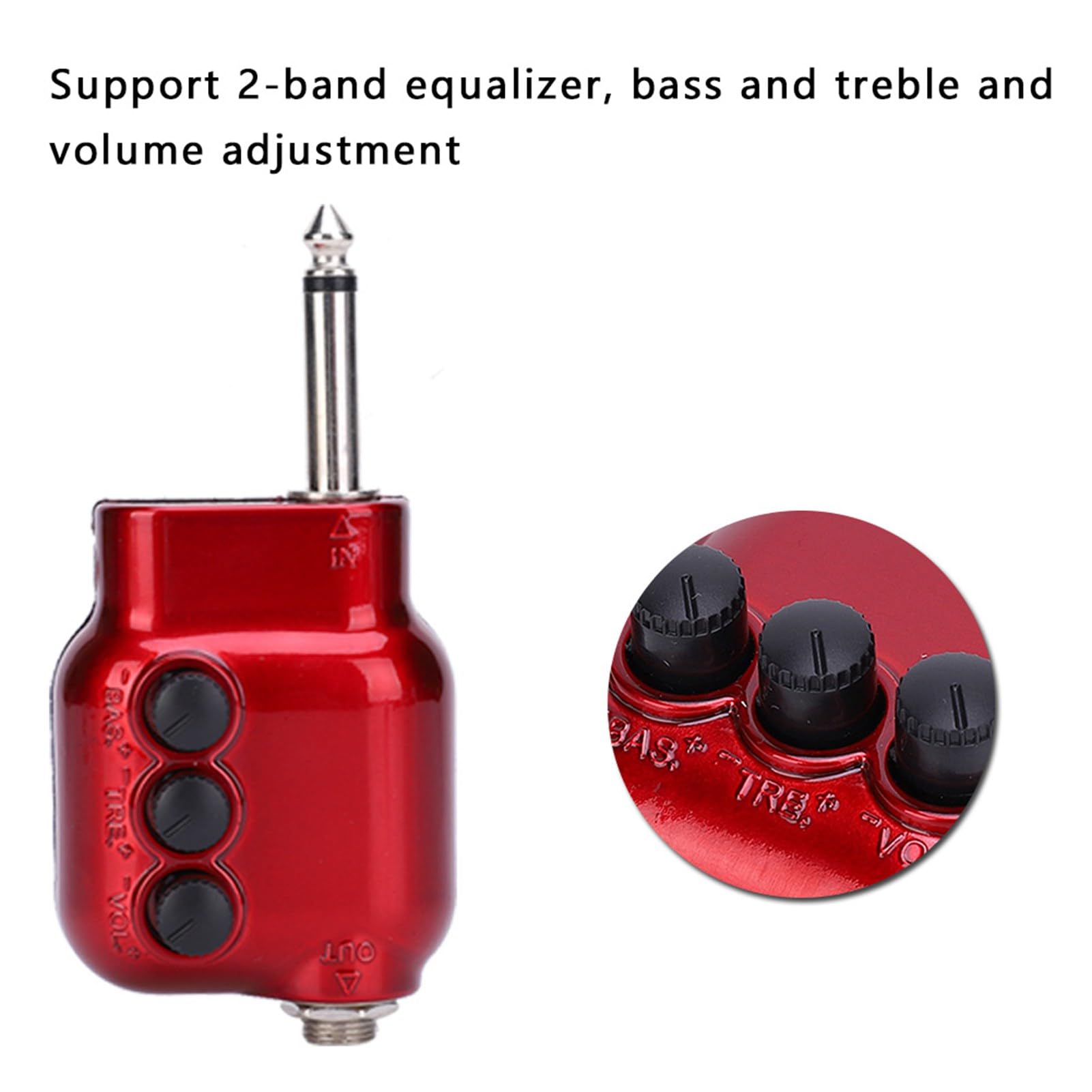 CHICIRIS Amplificateur Puissant de Puissance de Collecte pour la Guitare Acoustique Ukelele, Un Contrat de Contrôle et D'impédance à Faible Volume élevé, Idéal pour Les Musiciens, Le Métal et Le