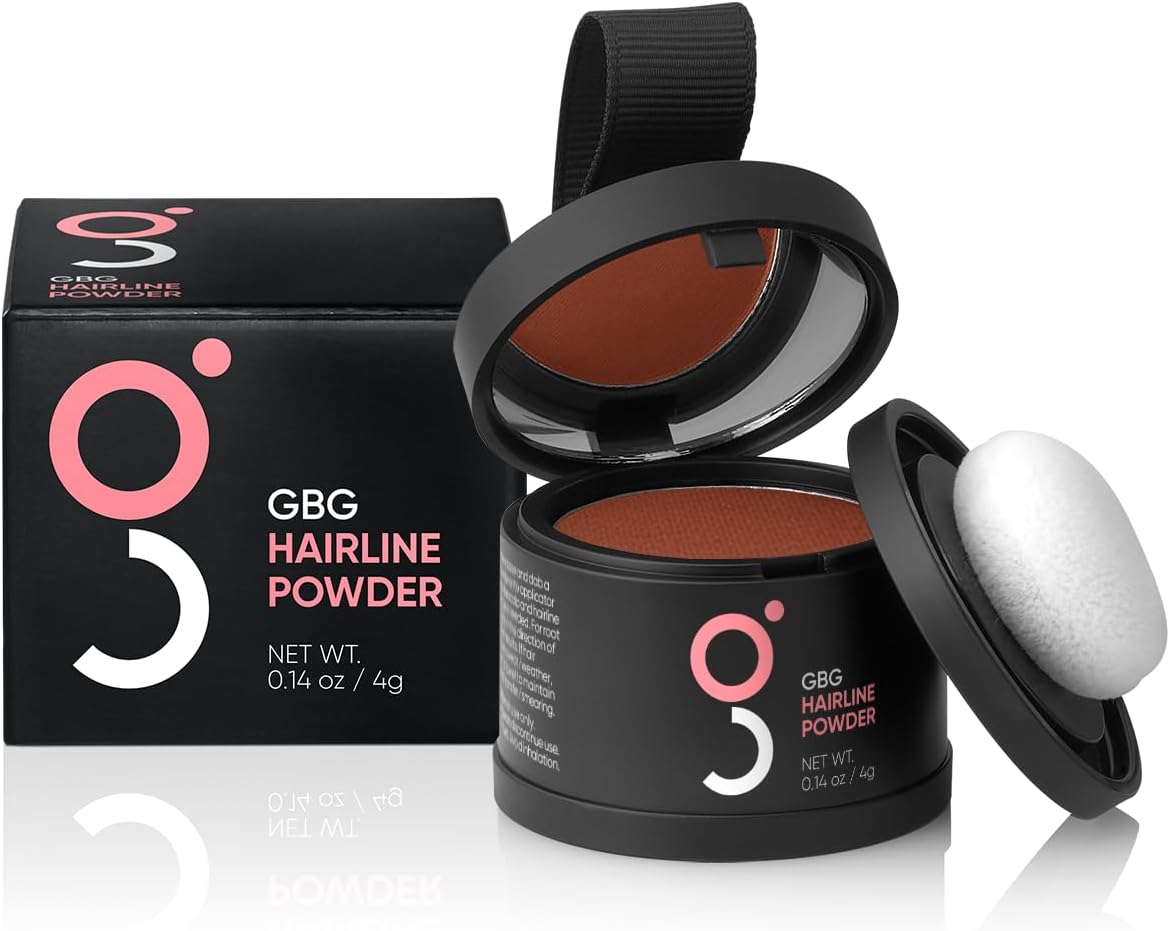 - Hairline Powder Instantly Conceals Hair Loss, Root Touch Up Hair Toppers for Women & Men, Hair Fibers for Thinning Hair, Root Cover Up, Stain-Proof 24 Hour Formula (Auburn)