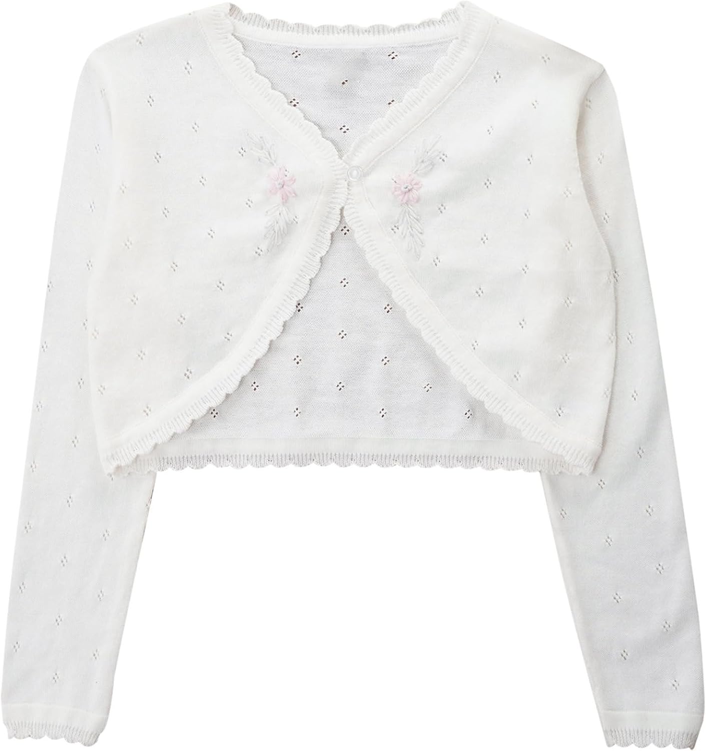 Kids Girls Long Sleeve Shrug Cardigan Knitted Outerwear Casual Beachwear
