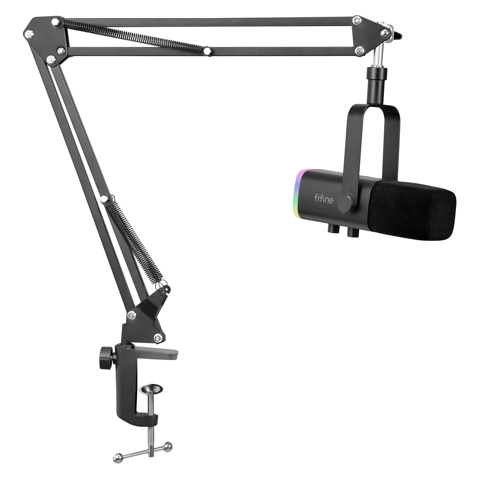 FIFINE XLR Streaming Microfono Kit Dinamico per Podcasting, Gaming USB per PC Mac PS4/5, Cardioide per registrazione vocale, giochi