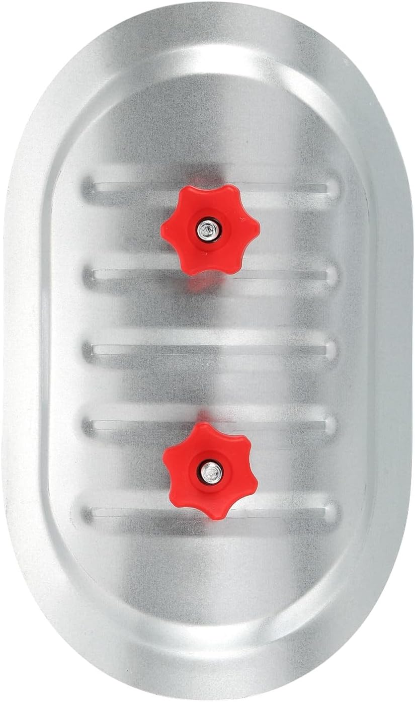 PATIKIL 2Pcs 7" Round Duct Access Door, Duct Maintenance Access Door Galvanized Steel Ducting Cover with Rubber Gasket Adjustable Knobs for HVAC Duct Inspection, Silver