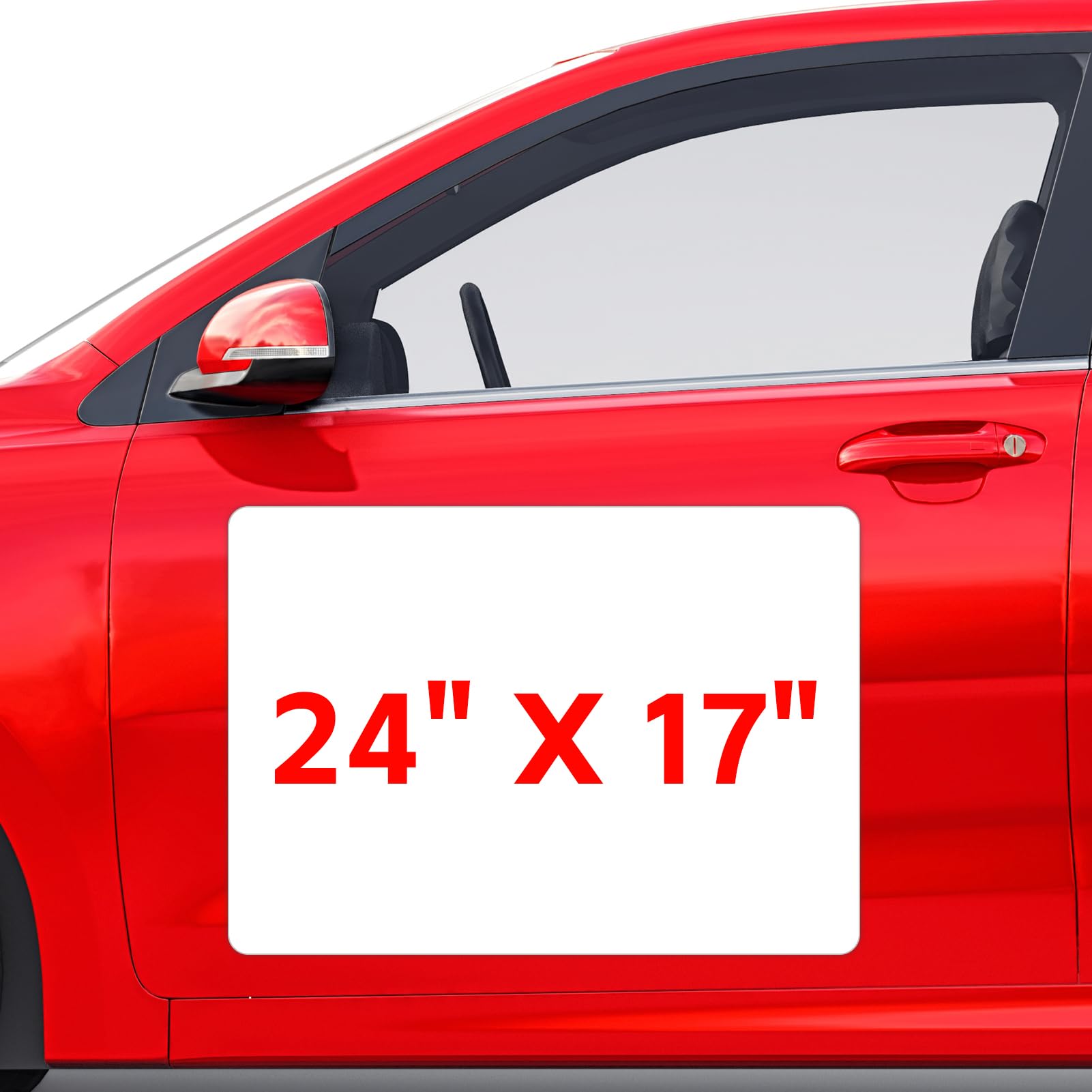 2 Pack Blank Car Magnets, 24" x 17" Car Door Magnets Signs