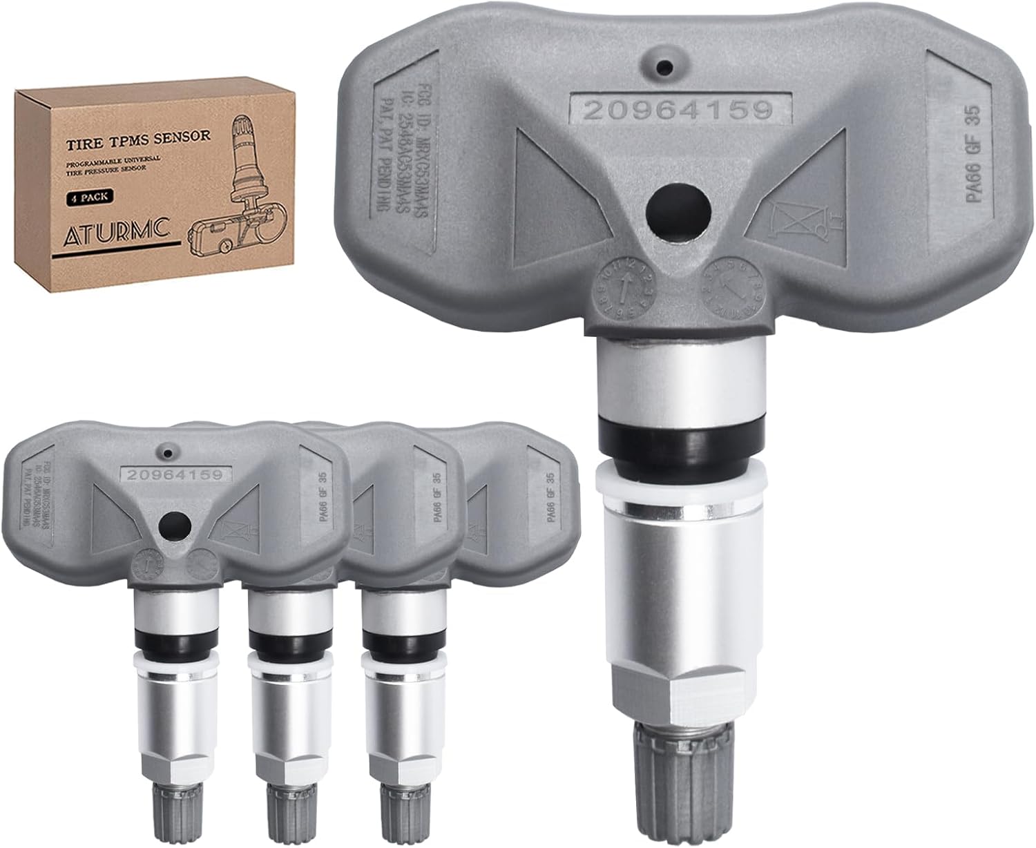 Set of 4 TPMS Sensor Tire Pressure Monitoring Sensor 433MHz Compatible with Audi A6A11road S8 A6 A7 Q7 R8 SQ5 S6 Volkswagen Phaeton Touareg Replaces# 4F0907275D 4F0907275