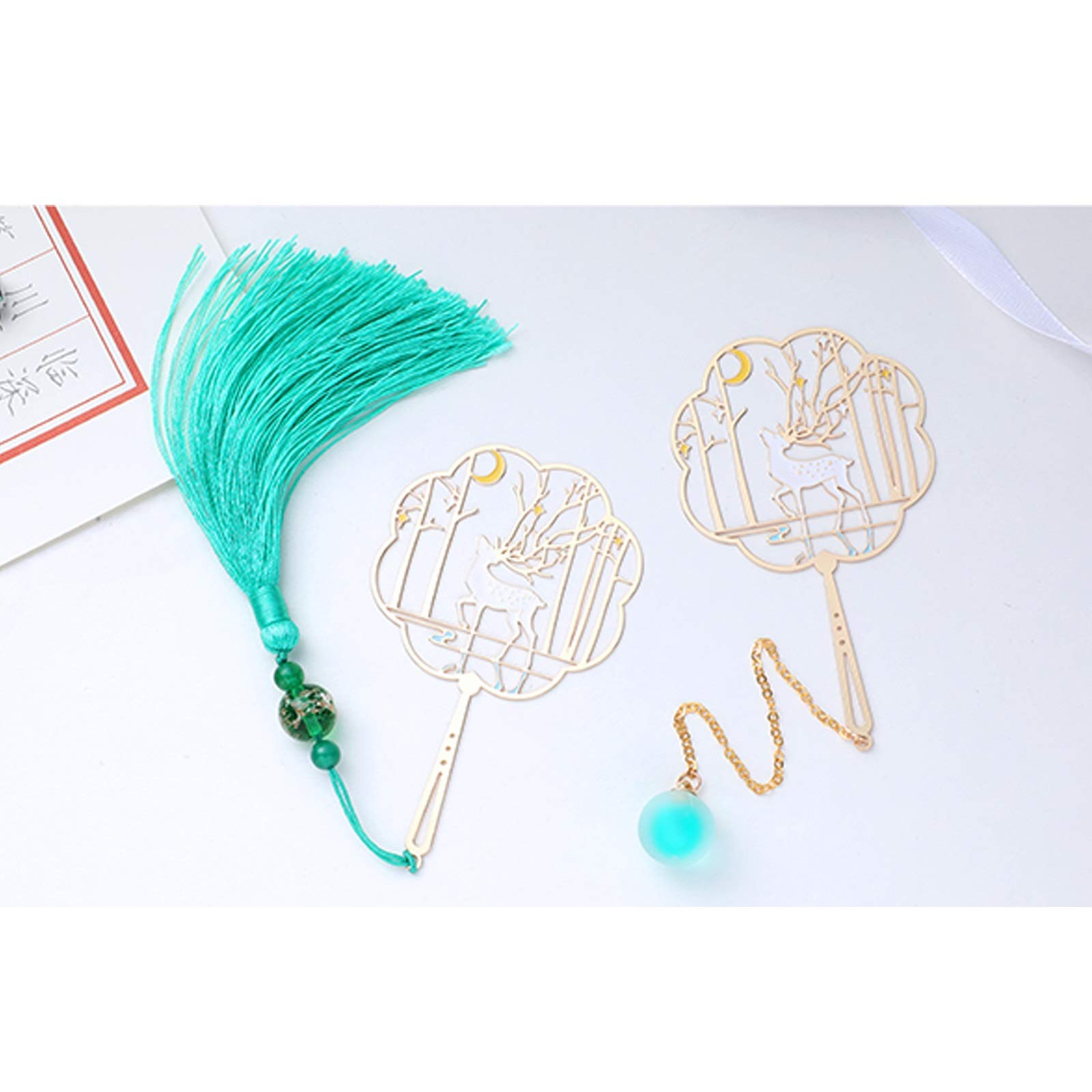 Lesezeichen Lesezeichen, Seite Marker, Lesezeichen Clip, Kreative Exquisite Buch-Kennzeichen, for Student Office Lese Stationery Buch Markierungen (Color : C)