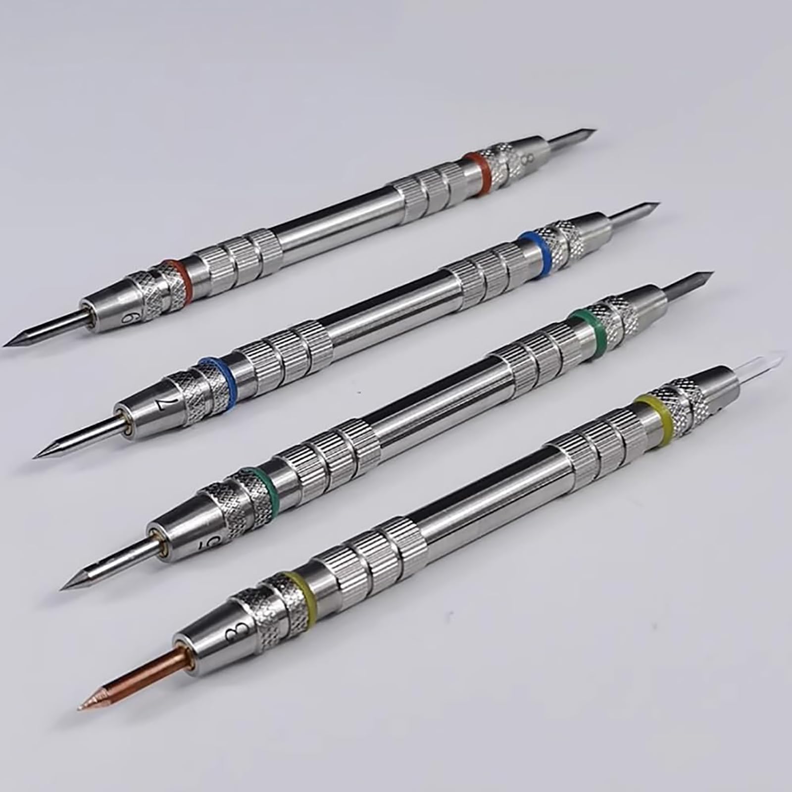 Mohs-Härteteststift, Härtetest-Kit, 2–9-stufiger Kratztester, Glasfliesen-Mohs-Härte-Betonbeschichtungs-Kratztest, Mit Aufbewahrungsbox,A