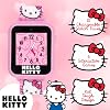 Smartwatch infantil Hello Kitty de Accutime - Pantalla táctil interactiva con 10 carátulas, cámara, juegos, alarma, podómetro y más - Divertido regalo para niñas con correa de silicona rosa - Ajusta muñecas de 5.5'' a 8.0" 5