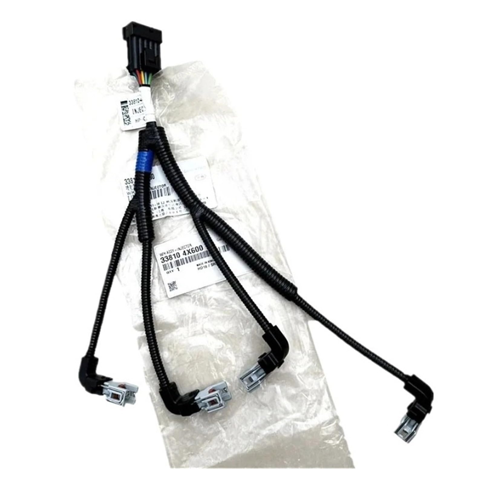 Verkabelung der Einspritzdüsen-Unterlegscheibe, kompatibel mit Hyundai Terracan 2.9L J3, original, kompatibel mit Diesel-Einspritzdüsen-Kabelbaumstecker 33810-4X600 338104X600 K33810