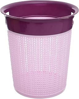 Generic Manar Room Trash Can, 27 x 28 cm Size, Mauve/Pink