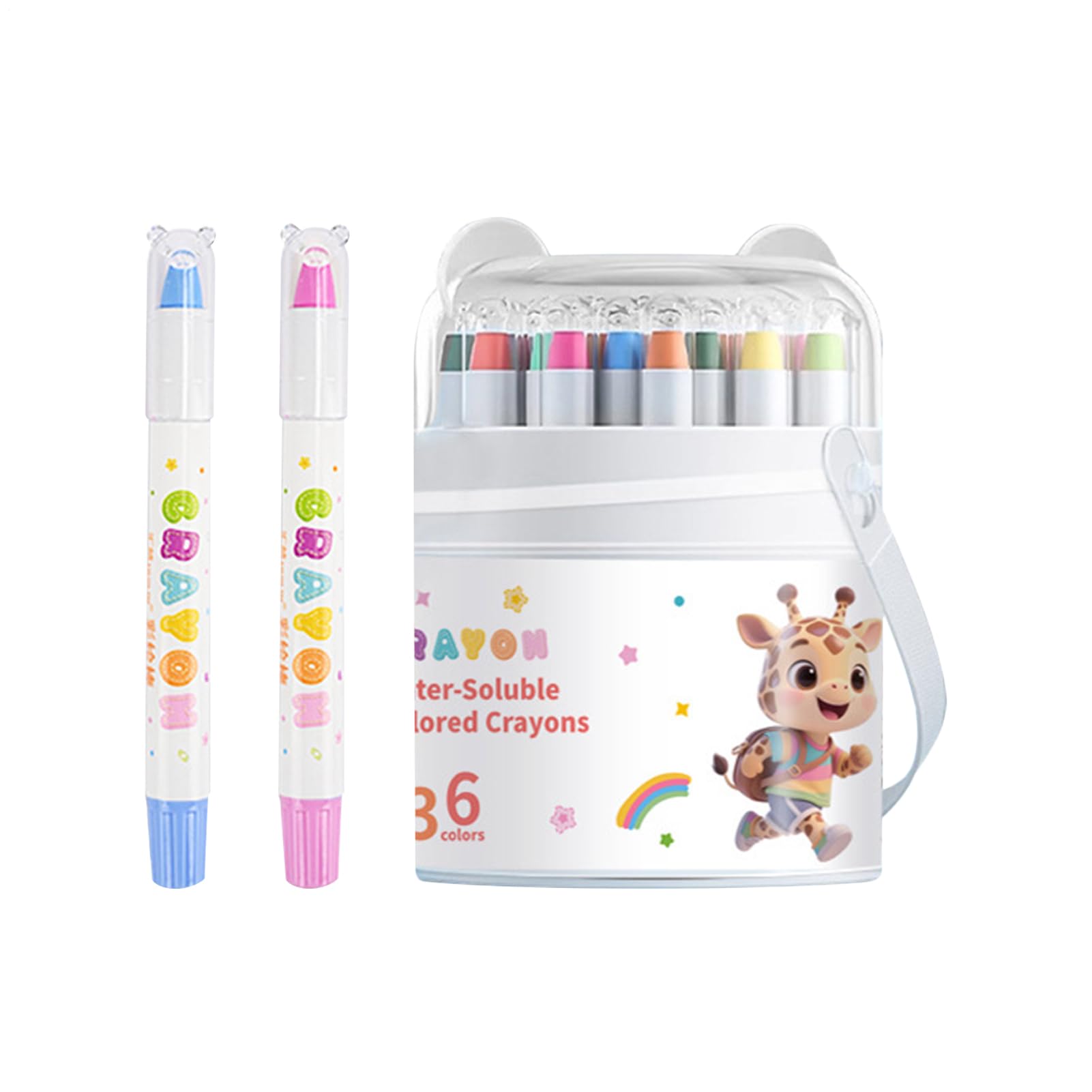 Crayons de couleur lavables anti-casse pour enfants - 8