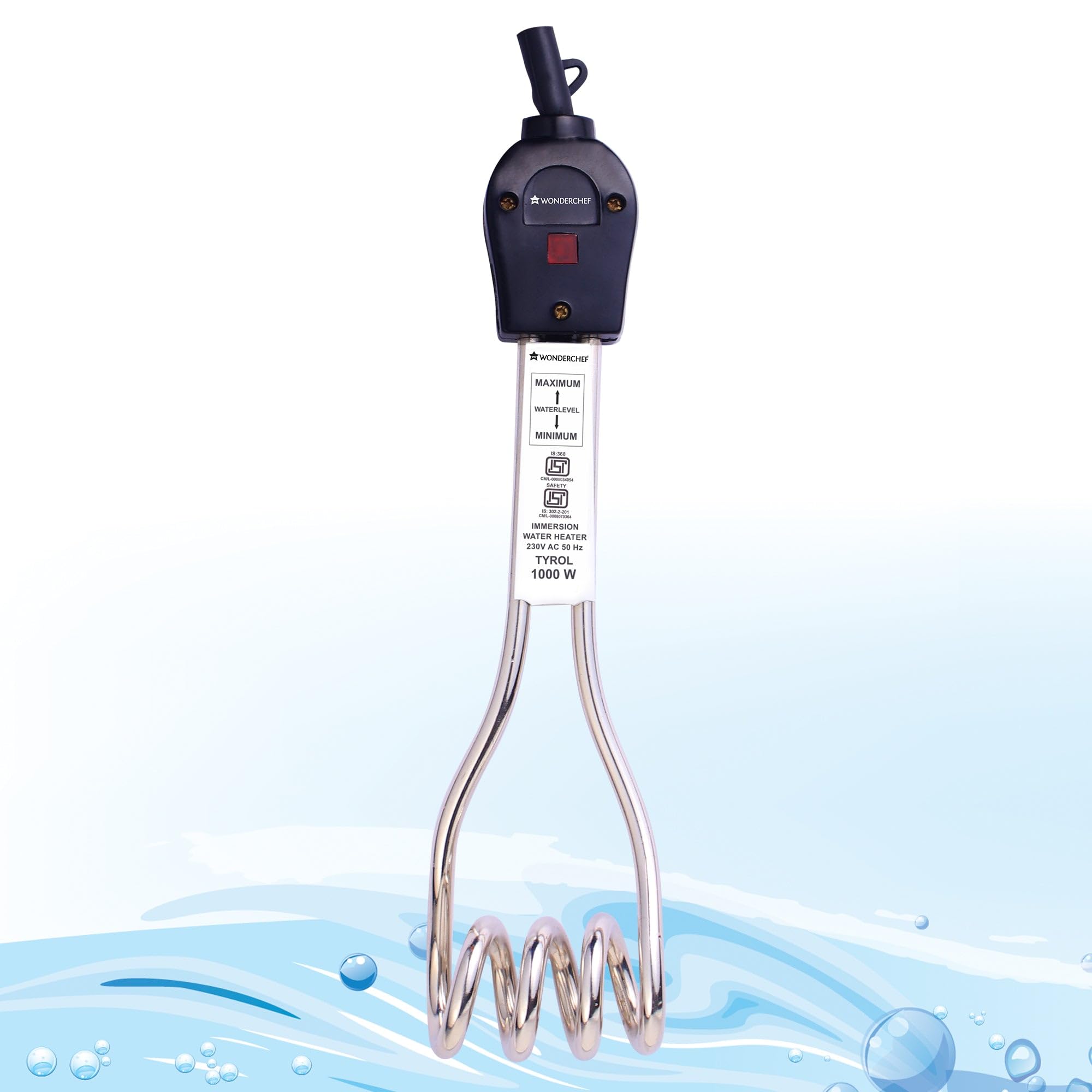 ISI Certified 1500 Watt Shock Proof Power Saving Immersion Water Heater Rod With Quick Heating Technology
