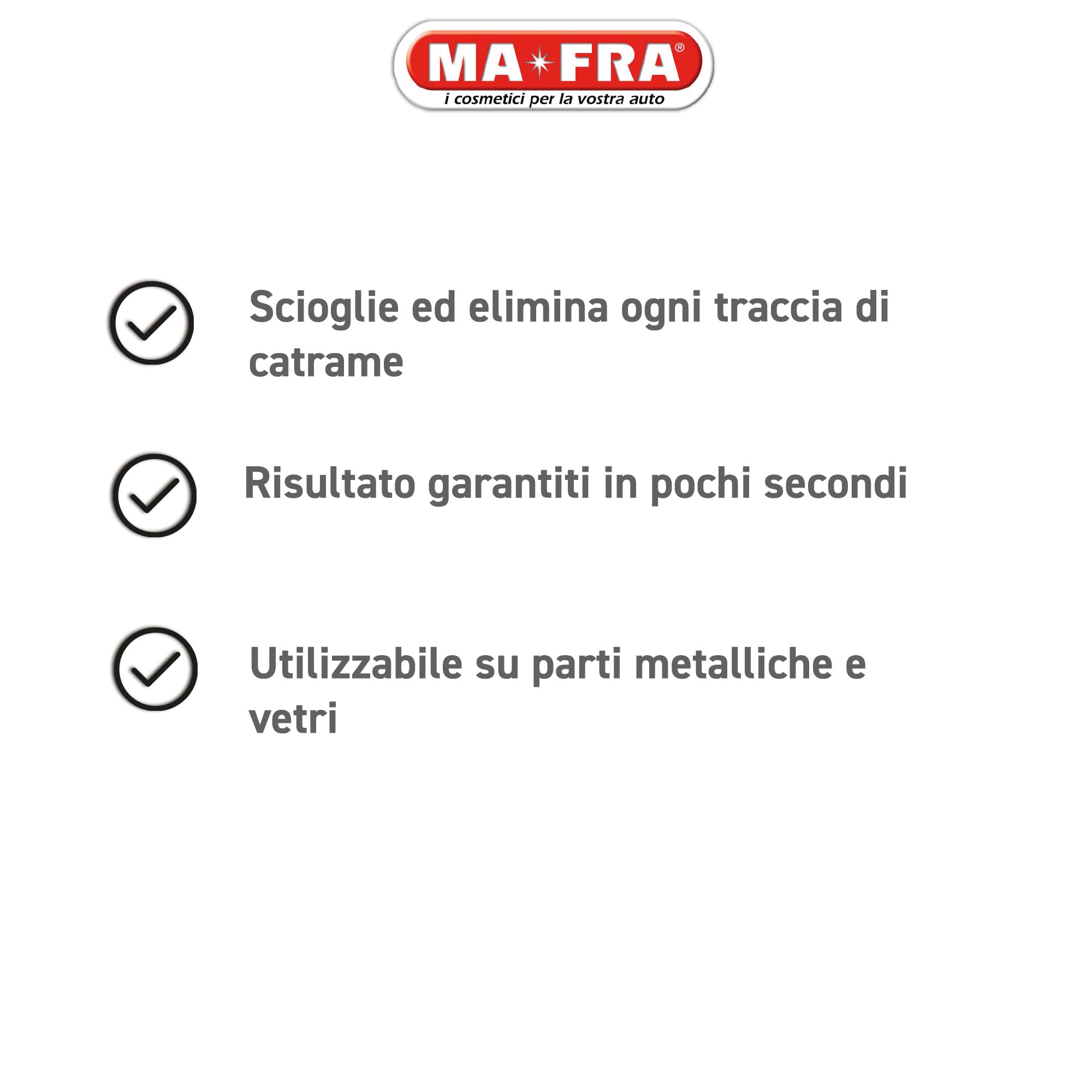 MAFRA, Deca Flash, Ideale per Rimuovere Catrame, Colla e Residui di Adesivi, da Carrozzeria e Vetri Auto, Formato da 250 ml