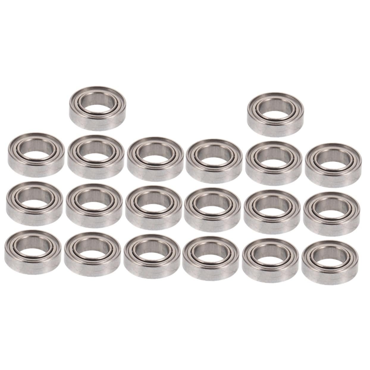 GLEAVI 2sets Steel Car Bearings 144001 Car Wheel Hub Remote Control Vehicle Accessory Kit 10pcs*2