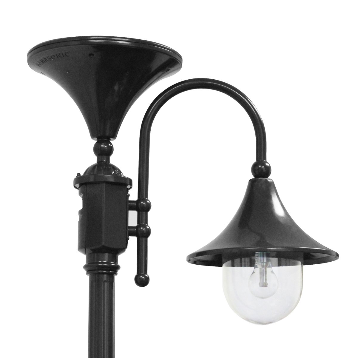 Buy Gama Sonic Everest Solar Lamp Post Light Kit, Outdoor Single Black
